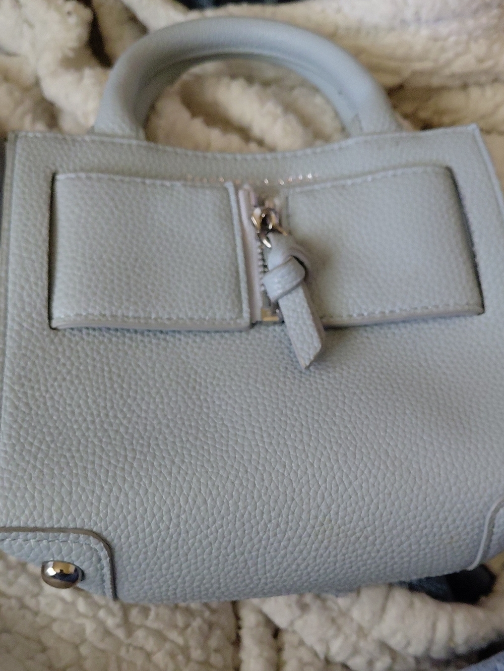Classic Structured Mini Tote Bag - Light Blue